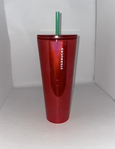 Starbucks Holiday 2020 Christmas Red Stainless Steel 24oz. Tumbler.. NEW!! - Picture 1 of 4