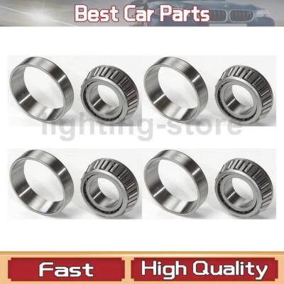 Juego de 4 cojinetes de rueda delanteros interiores exteriores y carreras para Ford Bronco 4,9 L 5,8 L Foto 1 de 3