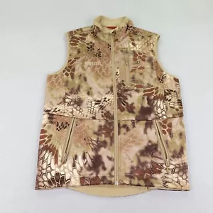Kryptek Vest Mens Medium Brown Camo Highlander Softshell Fleece Hunting Tactical - Picture 1 of 14