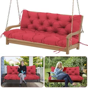 3 Seater Porch Swing Replacement Cushions Outdoor Waterproof Swing Cushions T... - Picture 1 of 7