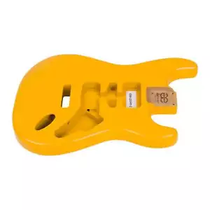 AE Guitars® S-Style Alder Replacement Guitar Body Royal Yellow - Picture 1 of 4