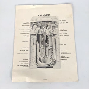 Westinghouse Fast Flux Test Facility Diagram Cutaway Page 8.5 x 11 FFTF vintage - Picture 1 of 4