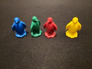 Penguin Freeze Tag Board Game - University Games 1991 - Replacement Pieces x4