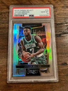 2016-17 Panini Select PSA 10 Jaylen Brown Silver Prizm Concourse Rookie RC! #33 - Picture 1 of 2