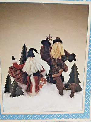 Cooped Up 304 Santas Wish 13" Doll Craft Sewing Pattern Folk Christmas Country - Image 1 of 4