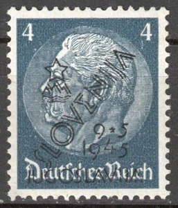SLOVENIA 1945 GERMANY WWII - 4 pfennig UNISSUED local issue MARIBOR MNH signed - Picture 1 of 2