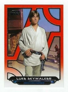 STAR WARS GALACTIC FILES ORANGE PARALLEL ANH-10 LUKE SKYWALKER - Picture 1 of 1