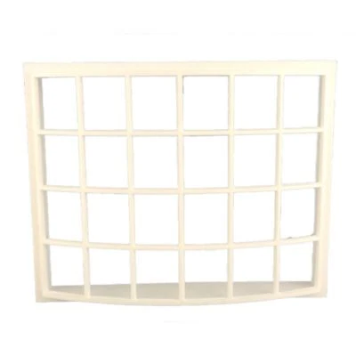 Melody Jane Dolls House White Plastic Georgian Bay Bow Window 24 Pane 1:24 Scale - Image 1 of 4