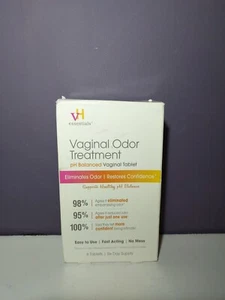 VH essentials Vaginal Odor Treatment pH balanced 6 Tablets inserts Easy to Use - Picture 1 of 5