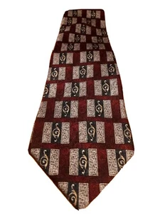 Pierre Cardin Gray, blue, Wine Abstract Men's Tie 100% Silk (58 x 4)  Classic - Picture 1 of 7