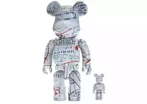 Juguete Medicom Jean-Michel Basquiat #2 400% 100% ladrillo de oso Be@rbrick raro limitado - Imagen 1 de 12
