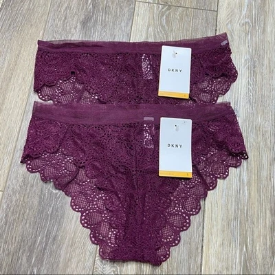 DKNY Brazilian Bikini Lace Panties Size Small - Image 1 of 3