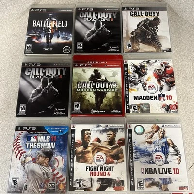 Juego PlayStation 3 PS3 Call of Duty, Lote Deportivo de 9 Paquete Lote de Juegos Usado Foto 1 de 3