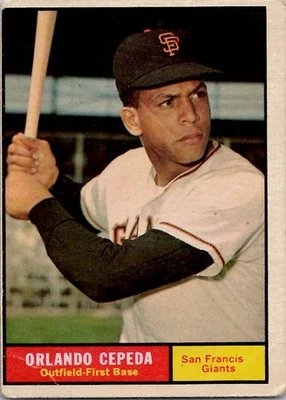 1961 Topps ORLANDO CEPEDA San Francisco Giants #435 *Lower Grade* O/C (4) - Image 1 of 2