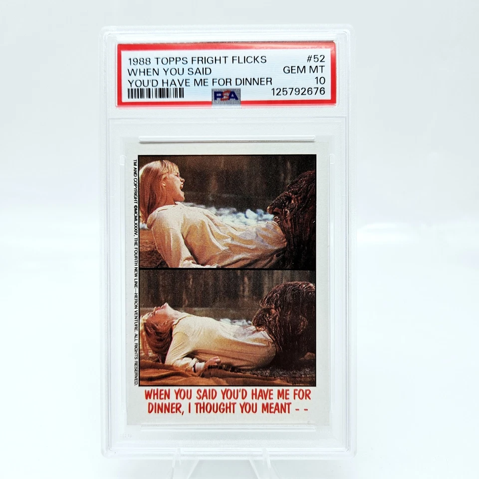1988 Topps Fright Flicks Nightmare on Elm St #52 PSA 10 Freddy Krueger Pop 1 - Image 1 of 3