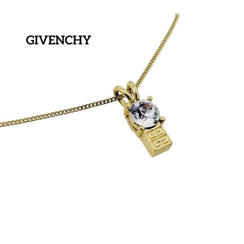 GIVENCHY Collana Grande Pietra 4G Catena Cubana Oro