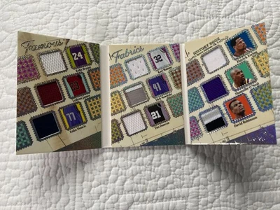 2025 Leaf History Book Famous Fabrics Kobe, Labron, Luka, Patch /3 - Image 1 of 2