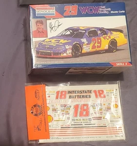 1996 Monogram 1:24 Scale #29 Steve Grizzom WCW Chevy Monte Carlo AND #18 DECALS - Picture 1 of 2