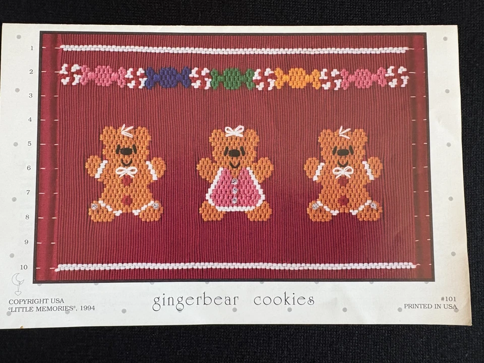 Plato Smocking Galletas Gingerbear Little Memories #101 1994 Foto 1 de 1