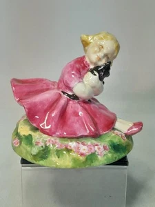 Estatuilla Royal Worcester ROSE 1940 RW2930 Puce Mark modelada por Anne Acheson - Imagen 1 de 8