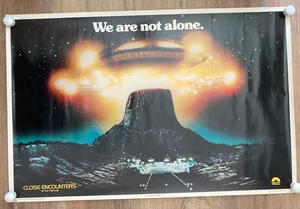 Vintage Close Encounters Mother Ship Poster 23" x 55” Spielberg Rolled - Picture 1 of 14