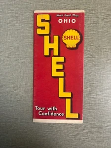 Vintage 1939 Shell Road Map - Ohio - Picture 1 of 5
