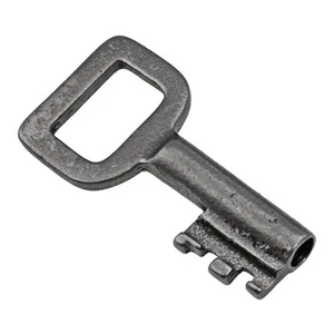 SCATOLA o PADLOCK chiave con fiocco rettangolare 15/8" piccola - chiave antica - rif.L126 - Foto 1 di 5