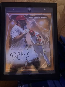 2024 Fanatici Emanati ARANCIONE Paul Goldschmidt Autografo 08/25 Cardinali 🔥 - Foto 1 di 4