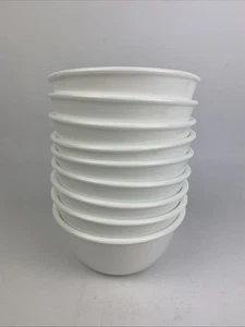 Corelle Winter Frost White 4 3/4" Dessert Bowls (set of 9) Nice! - Imagen 1 de 7