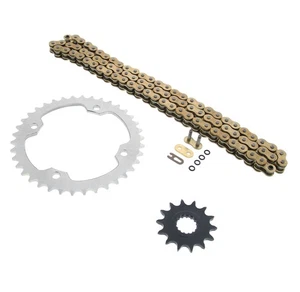 Gold O Ring Chain & Sprockets fit 2010-2015 Yamaha YFM700R Raptor SE 14/38 98L - Picture 1 of 4