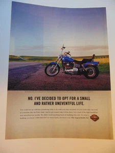 2001 HARLEY DAVIDSON WIDE GLIDE Motorcycle print ad - Picture 1 of 1