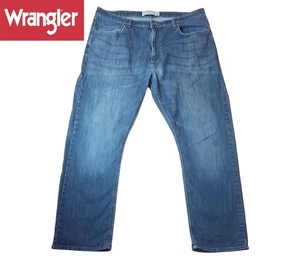 Wrangler Herren Straight Blue Jeans Gr. W38 L30 Relaxed Fit Flex Cotton Demin - Bild 1 von 8