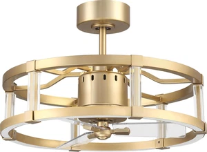 ALS24SB3 Alexis 18" Ceiling Fan with LED Lights & Remote, Satin Brass - Picture 1 of 1