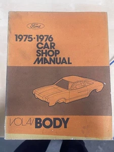 Ford 1975-1976 Car Shop Manual Volume1 Chassis Paperback Book Vintage - Picture 1 of 1