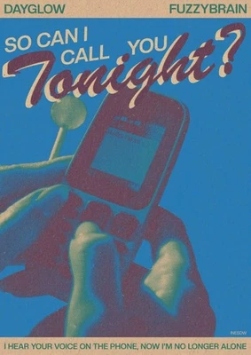 Can I Call You Tonight Poster, Retro Poster, Music Poster, Dayglow Poster - Image 1 of 4
