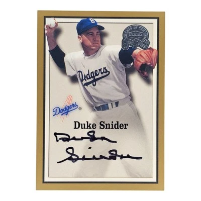 2000 Fleer DUKE SNIDER Greats of the Game Baseball Auto SP - Image 1 of 3