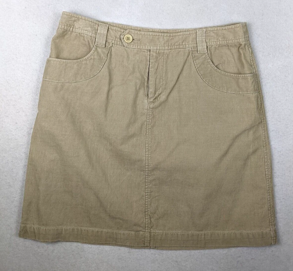 Mini lápiz falda para mujer Sonoma talla 14 beige pana Foto 1 de 4