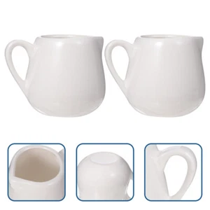 2 Pcs Sauce Spoon Ceramic Storage Container with Handle Baby - Picture 1 of 12