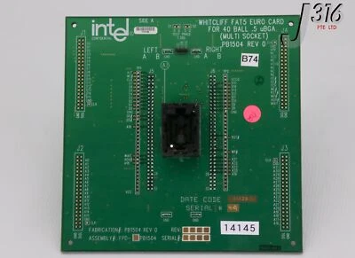 14145 INTEL WHITECLIFF FAR5 EURO CARD FOR 40BALL .5 PB1504 - Image 1 of 4