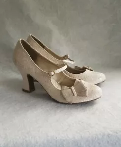 Ruby Shoo Cream Ivory Pearl Bridal Wedding Shoes Heels UK Size 8 EU 41 US 10 - Picture 1 of 11