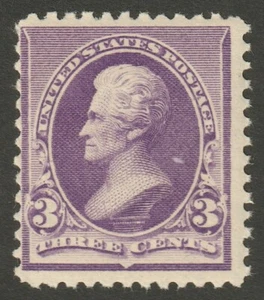 Scott #221 MNHOG F/G 1890-93 3 Cent Purple     MSP21-12 - Picture 1 of 2