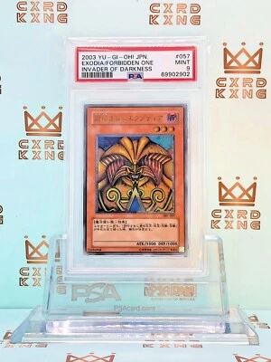 EXODIA THE FORBIDDEN ONE - 2003 Yu-Gi-Oh! Japanese #057 Ultimate Rare - MT PSA 9 - Image 1 of 2