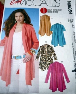 * Schöne STRICKJACKE McCALLS Nähmuster L-XL-XXL ungeschnitten - Bild 1 von 1