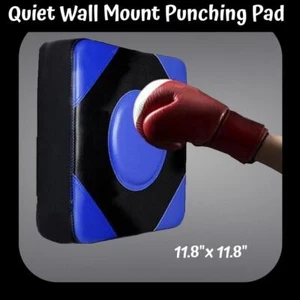 Blue Silent Wall Mounted Target Boxing Training Punching Pad Quiet & Durable - Picture 1 of 10