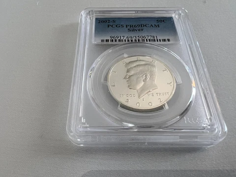 2002-S SILVER KENNEDY HALF DOLLAR PCGS PR69DCAM Cover