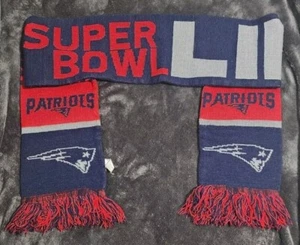 Superbowl LII Reversible Scarf New England Patriots! - Picture 1 of 5