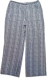 Philosophy schwarz & weiß Hose weites Bein elastischer Bund. Damen Größe XL - Bild 1 von 11