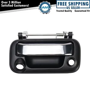 Black & Chrome Tailgate Handle for F150 F250 F350 F450 F550 Super Duty Mark LT - Picture 1 of 4