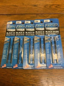 1/8" Schwarzoxid, industrieller Schnellarbeitsstahl, 135° Quick Cut Point. 5 Packungen - Bild 1 von 1