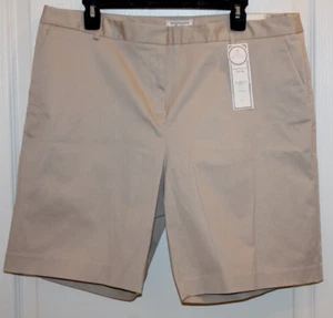 NWT Charter Club Tummy Slimming Classic Fit Shorts ~ Size 16 ~ Color Sand - Picture 1 of 10